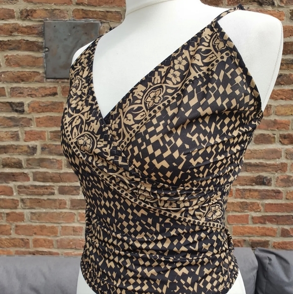 FREE PEOPLE INTIMATELY Camisole BNWT Black Silky Cami Top Bralette M 8-10 - Picture 6 of 12